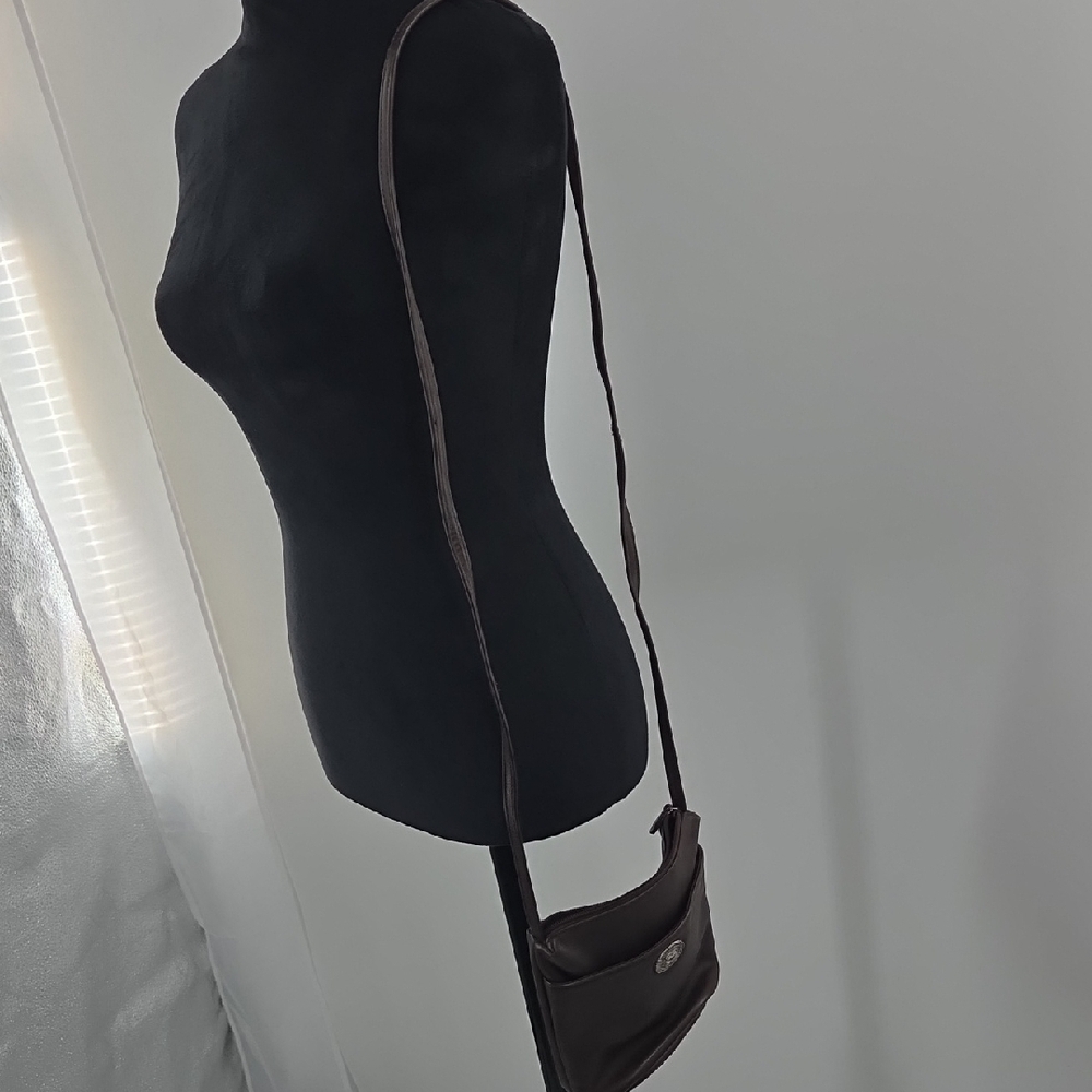 Small Dark Brown Fossil Leather Bag - Picture 16 of 16